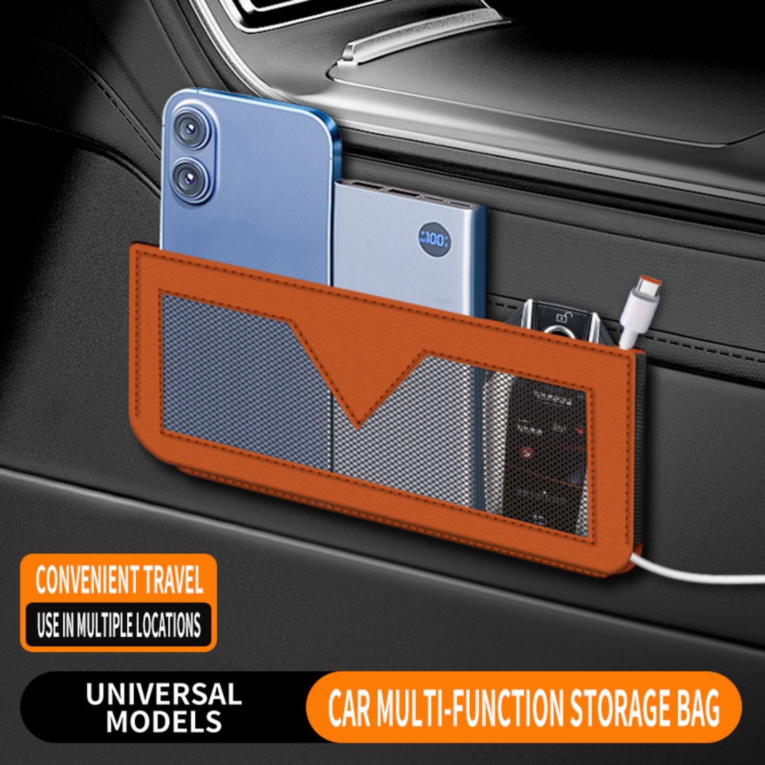 Phone Accessories Receipt - Wielofunkcyjna samochodowa torba boczna do przechowywania