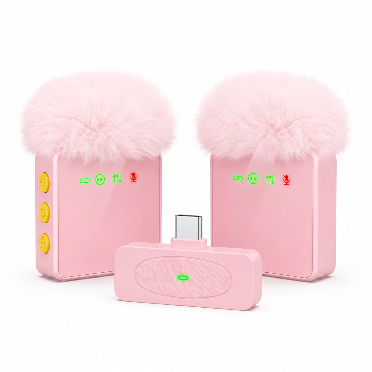 Type C Adapter - Nowy bezprzewodowy mikrofon krawatowy, port USB-C,