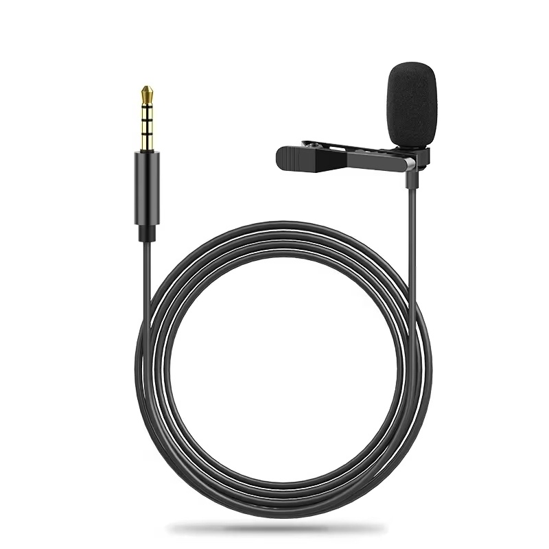 Type C Adapter - Przenośny mikrofon krawatowy 1,5 m, mini
