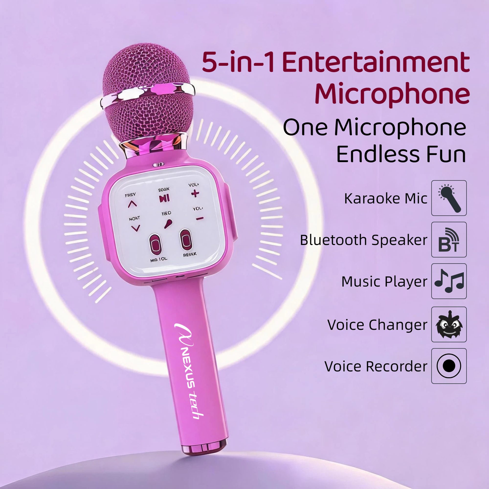 Bezprzewodowy mikrofon karaoke – Type C Adapter recenzja i cena