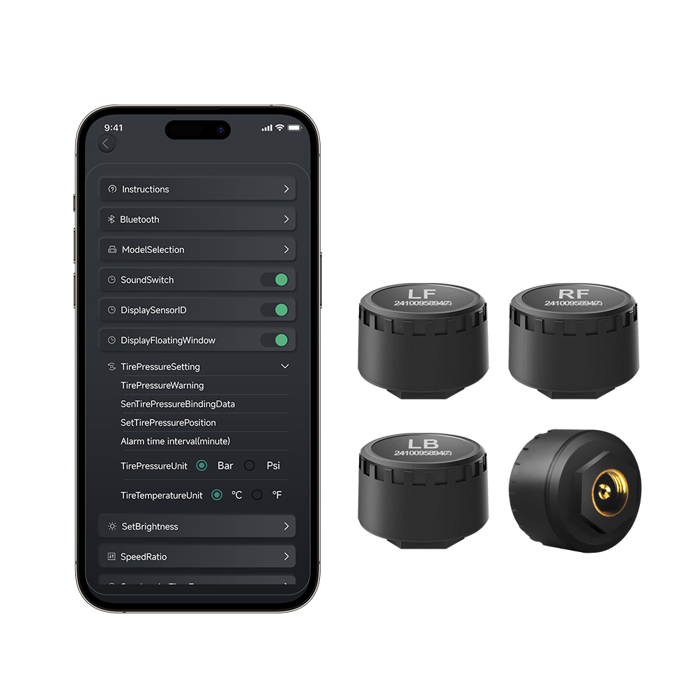 Samochodowy TPMS 4 czujniki Bl – Phone Accessories App recenzja i cena
