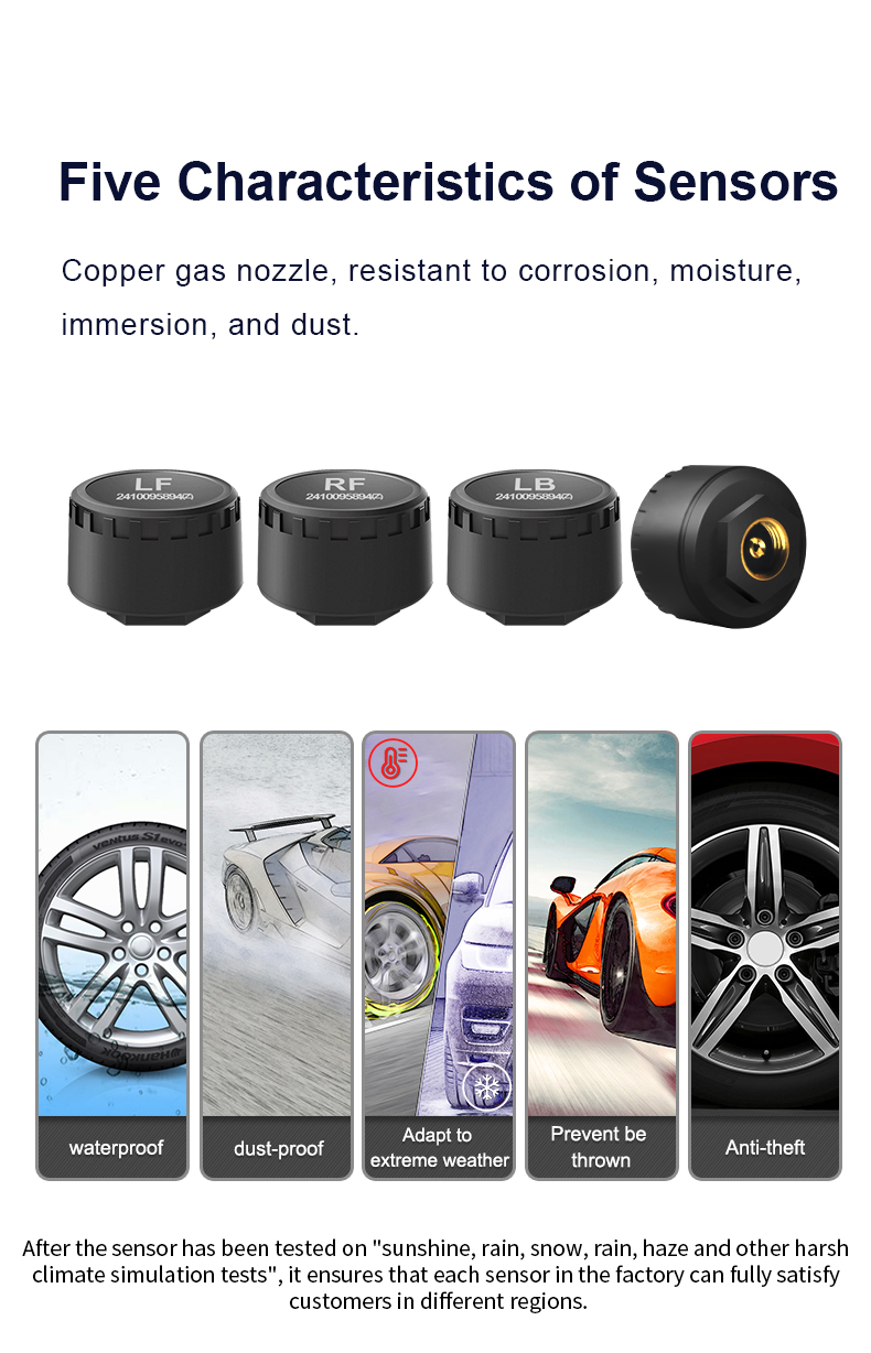 Samochodowy TPMS 4 czujniki Bl – Phone Accessories App recenzja i cena